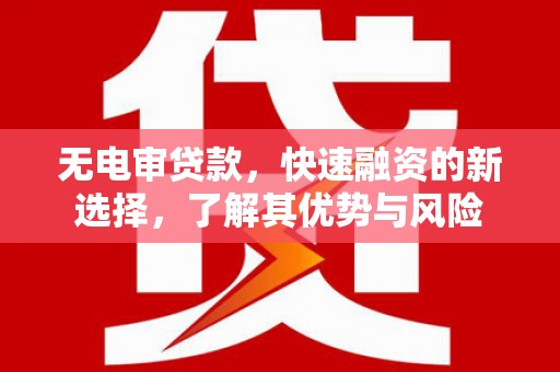 博野无电审贷款，快速融资的新选择，了解其优势与风险