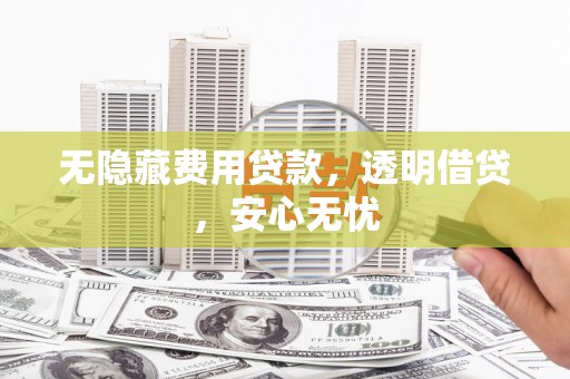 博野无隐藏费用贷款，透明借贷，安心无忧