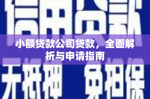 博野小额贷款公司贷款，全面解析与申请指南