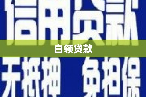 博野白领贷款