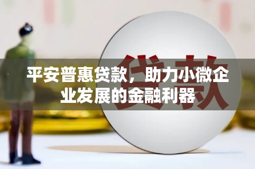 博野平安普惠贷款，助力小微企业发展的金融利器